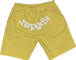 Sp5der Worldwide Sweat Shorts 'Yellow'