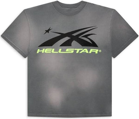 Hellstar Sports Core Logo Gel T-Shirt Grey/Neon