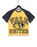 Vale United Short Sleeve Tee Yellow/Grey