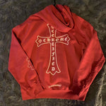 Chrome Hearts CLB Maroon Hoodie