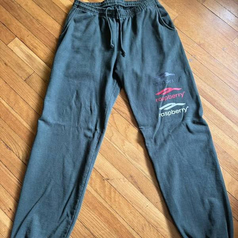 GV Gallery Vintage Triple Raspberry Sweatpants Green