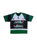 Double Lion Rhinestone Jersey Green