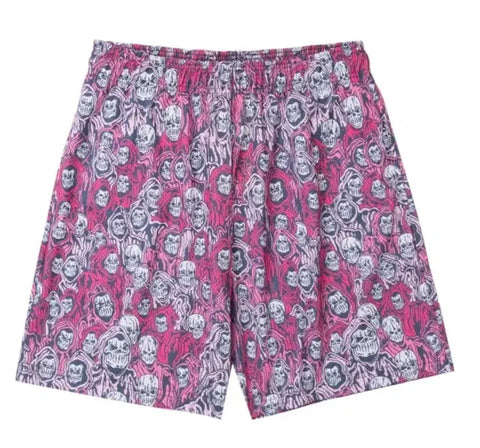 Warren Lotas Pink Reaper Camo Mesh Shorts