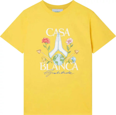 Casablanca Gratitude T-Shirt 'Lemon'