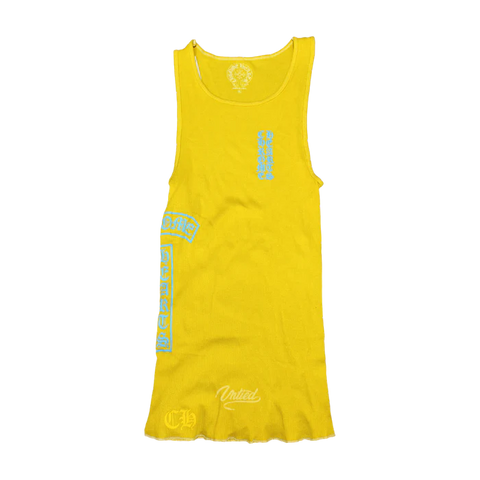 CHROME HEARTS WOMENS TANK TOP “YELLOW/BLUE”