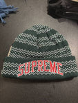 Supreme Green Split Beanie