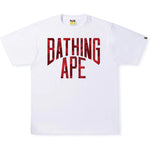 Bape Color Camo NYC Logo Tee (SS22) White Red