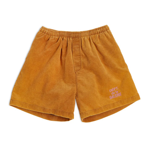 Gallery Dept. Vintage Cord French Logo Zuma Shorts Gold