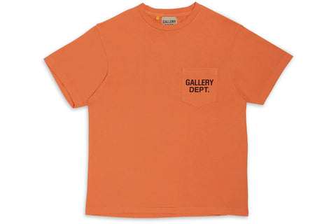 Gallery Dept. Logo Pocket T-shirt Orange/Black