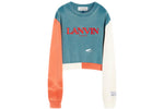 Gallery Dept. x Lanvin Women's Crewneck Sweatshirt Teal/Orange